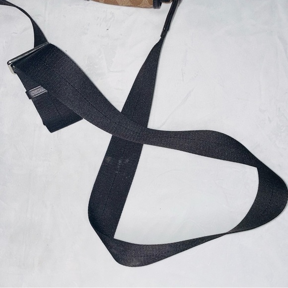 COACH - Business Heritage Stripe Map Pvc Leather F71102  / Khaki Signature Line - Picture 10 of 10